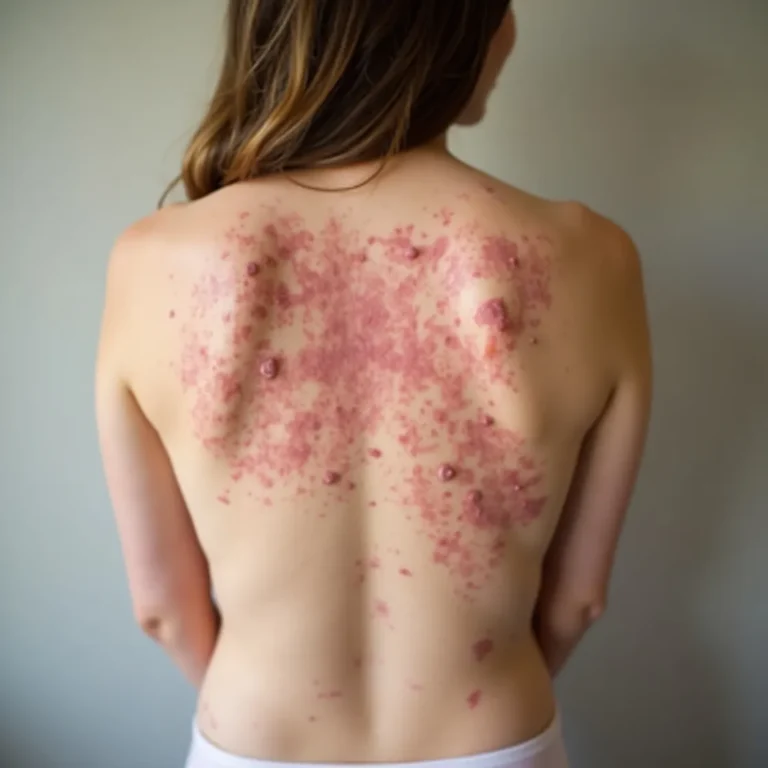 egzema na skórze kobiety