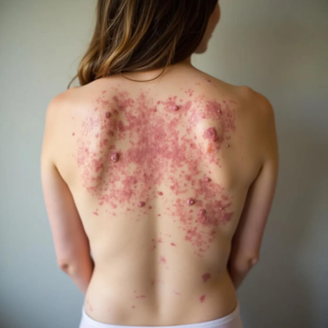 egzema na skórze kobiety